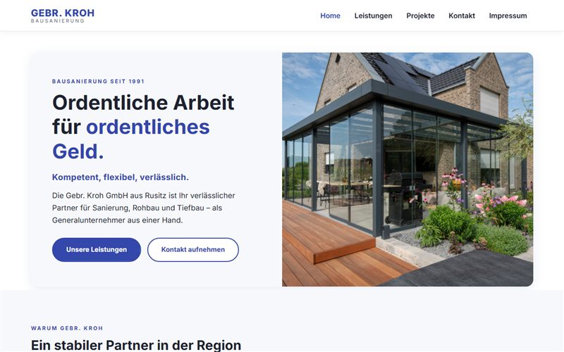 Projekt in Entwicklung
